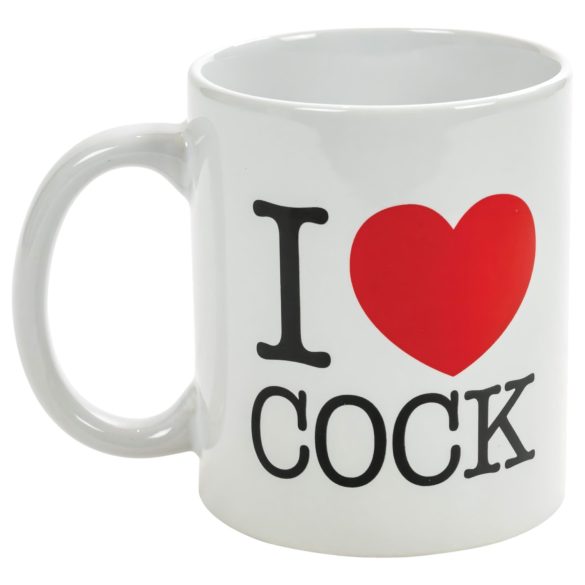I Love Cock - mok (zwart)