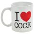 I Love Cock - mok (zwart)