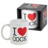 I Love Cock - mok (zwart)