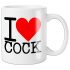 I Love Cock - mok (zwart)