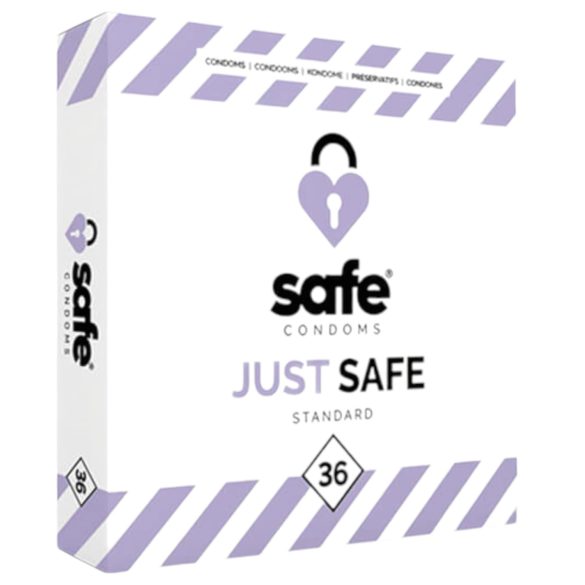 SAFE Just Safe - standaard condooms - vanille (36 stuks)