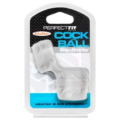   Perfect Fit - SilaSkin Cock Penisring en Teelbalrek-ring (wit)