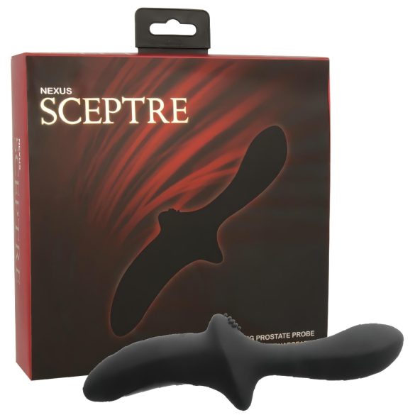 Nexus Sceptre - siliconen prostaatmassager vibrator (zwart)