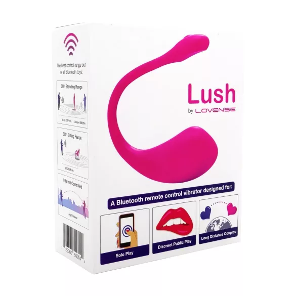 Lovense Lush 2 - draagbaar app-gestuurd vibrerend ei (roze)