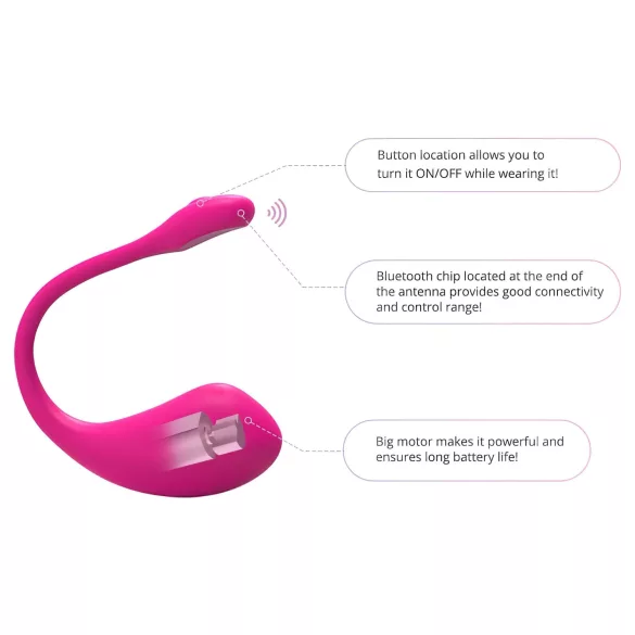 Lovense Lush 2 - draagbaar app-gestuurd vibrerend ei (roze)