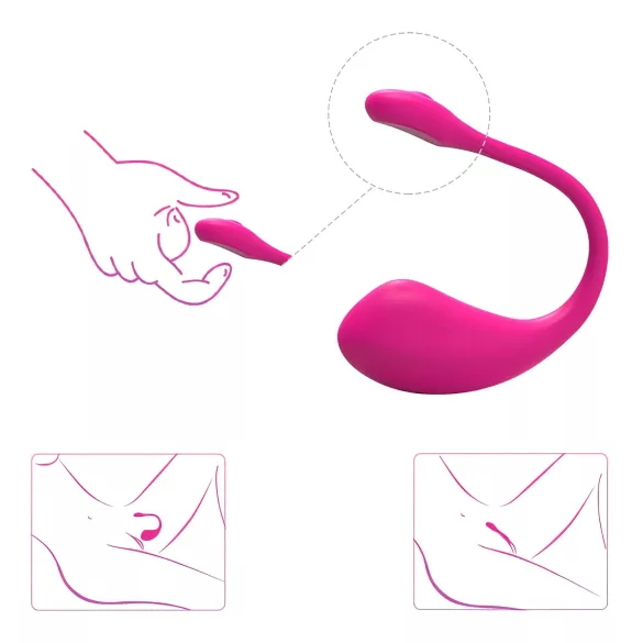 Lovense Lush 2 - draagbaar app-gestuurd vibrerend ei (roze)