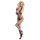 Obsessive - open kruis catsuit - halternek netstof - zwart (S-L)