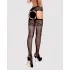 Obsessive S500 - jarretelset - netstof - zwart - S-L