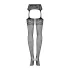 Obsessive S500 - jarretelset - netstof - zwart - S-L