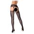Obsessive S307 - bloemen jarretelset - zwart (S-L)