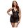 BACI Plus Size - Halter Babydoll van Kant - Zwart (XL-XXL)