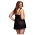 BACI Plus Size - Vrolijke stippen babydoll - open design (XL-XXL)