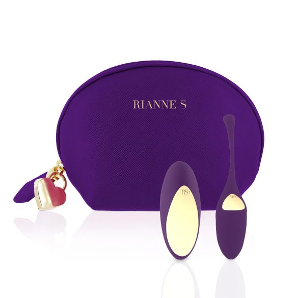 Rianne Essentials Pulsy - draadloos vibrerend eitje met accu (paars)