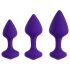 FEELZTOYS Bibi - anale plug set - paars (3-delig)