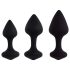 FEELZTOYS Bibi - anale plugset - zwart (3-delig)