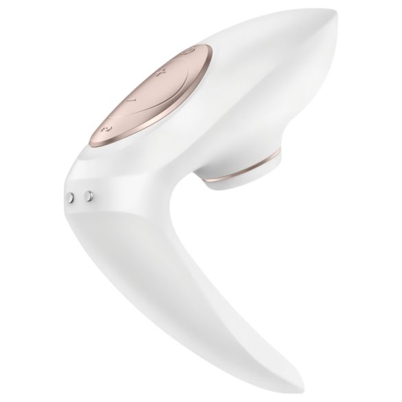 Satisfyer Pro 4 Couples - oplaadbare luchtdrukvibrator voor koppels (wit)
