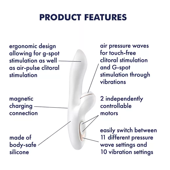 Satisfyer Pro+ G-spot - clitorisstimulator en g-spot vibrator - siliconen