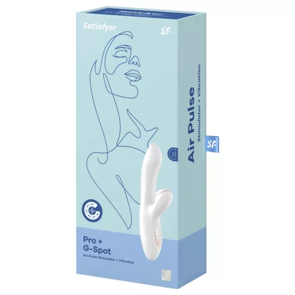 Satisfyer Pro+ G-spot - clitorisstimulator en g-spot vibrator - siliconen