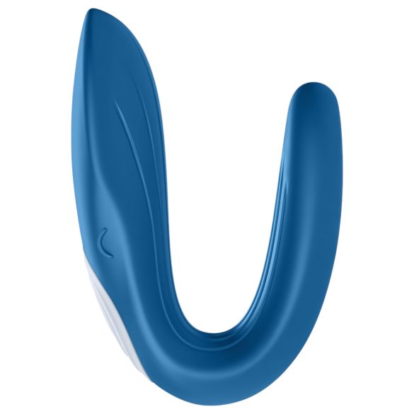 Satisfyer Double Whale - duo vibrator met 2 motoren - siliconen - blauw