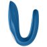 Satisfyer Dubbele Walvis - 2-motorige koppelvibrator (blauw)