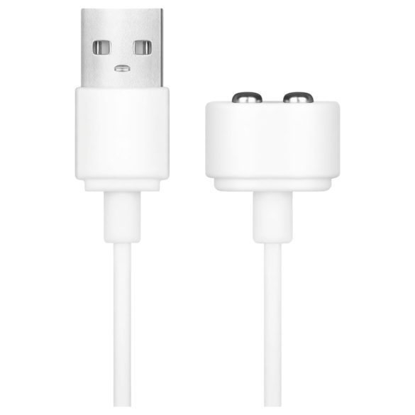 Satisfyer - magnetische USB-oplaadkabel - 2 stuks (wit)
