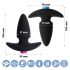 FEELZTOYS Funkybutts - draadloze oplaadbare anale vibrator set (zwart)