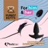FEELZTOYS Funkybutts - draadloze oplaadbare anale vibrator set (zwart)