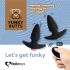 FEELZTOYS Funkybutts - draadloze oplaadbare anale vibrator set (zwart)