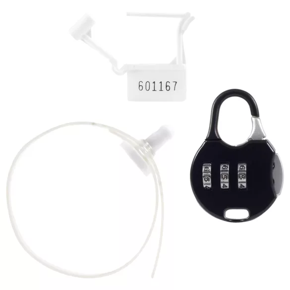 LOCK A WILLY - penis koker met slot - siliconen - zwart