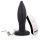 Screaming Plug - draadloze oplaadbare anale vibrator (zwart)