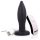 Screaming Plug - draadloze oplaadbare anale vibrator (zwart)