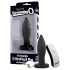 Screaming Plug - draadloze oplaadbare anale vibrator (zwart)