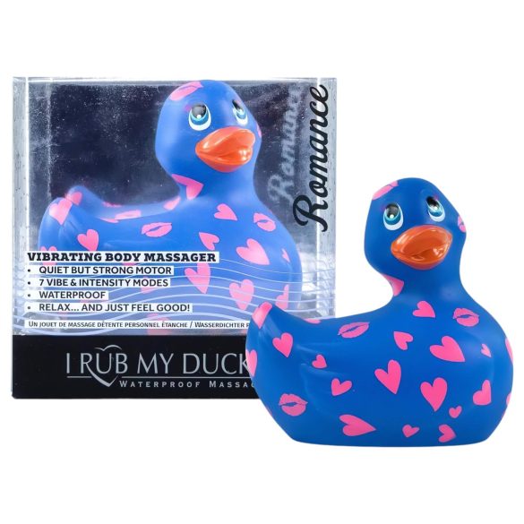 My Duckie Romance 2.0 - waterdichte clitorisvibrator (blauw-roze)
