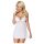 Obsessive 810-BAB-2 - kanten babydoll en string (wit) - L/XL