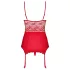 Obsessive Lovica - kanten jarreteltop en string (rood)