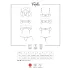 Obsessive Frivolla - pikant kanten lingerie set (zwart) - L/XL