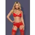 Obsessive Heartina - lingerieset (rood) - L/XL