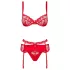 Obsessive Heartina - lingerieset (rood) - L/XL