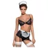 Obsessive Maidme - sexy kamermeisje kostuum set - 6-delig - L/XL