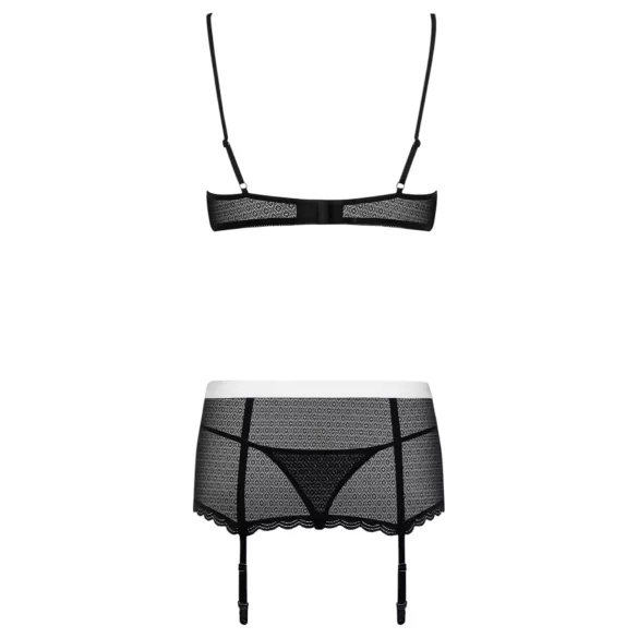 Obsessive Maidme - sexy kamermeisje kostuum set - 6-delig - L/XL