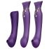 ZALO Queen - Luchtstoot G-spot & clitoris vibrator (paars)