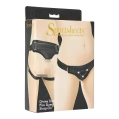   Sportsheets Plus Size - draagbaar harnas voor onderlichaam (zwart)