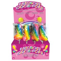 Rainbow Cock Pop - fruitige penislolly (85g)