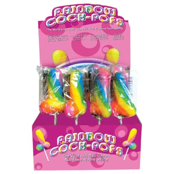 Rainbow Cock Pop - piemel-lolly (85 g) - fruitsmaak