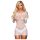 Lapdance Centrum - Lange mouwen net minijurk (wit) - S-L