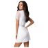 Obsessive Miamor Kamerjas - kanten mouwen met string (wit) - L/XL