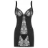 Obsessive Heartina - babydoll en string - kant - zwart