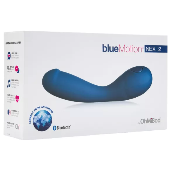 OhMiBod Bluemotion Nex 2 - app-gestuurde G-spot vibrator (blauw)