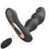 Aixiasia Hiross - draaibare anale vibrator (zwart)