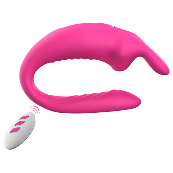 Aixiasia Hera - oplaadbare, draadloze duo-vibrator (roze)